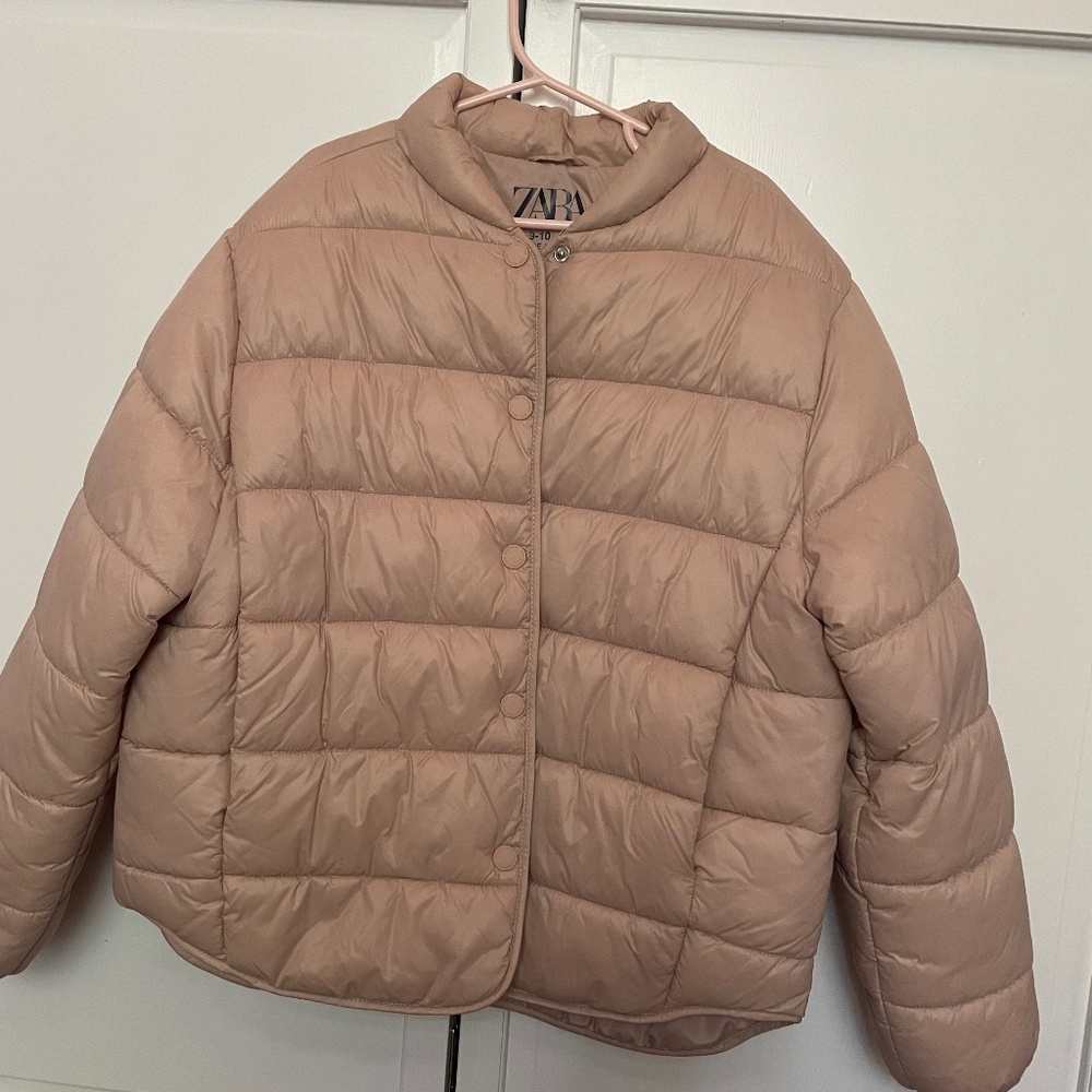 NWOT Zara dusty pink jacket girls 9-10